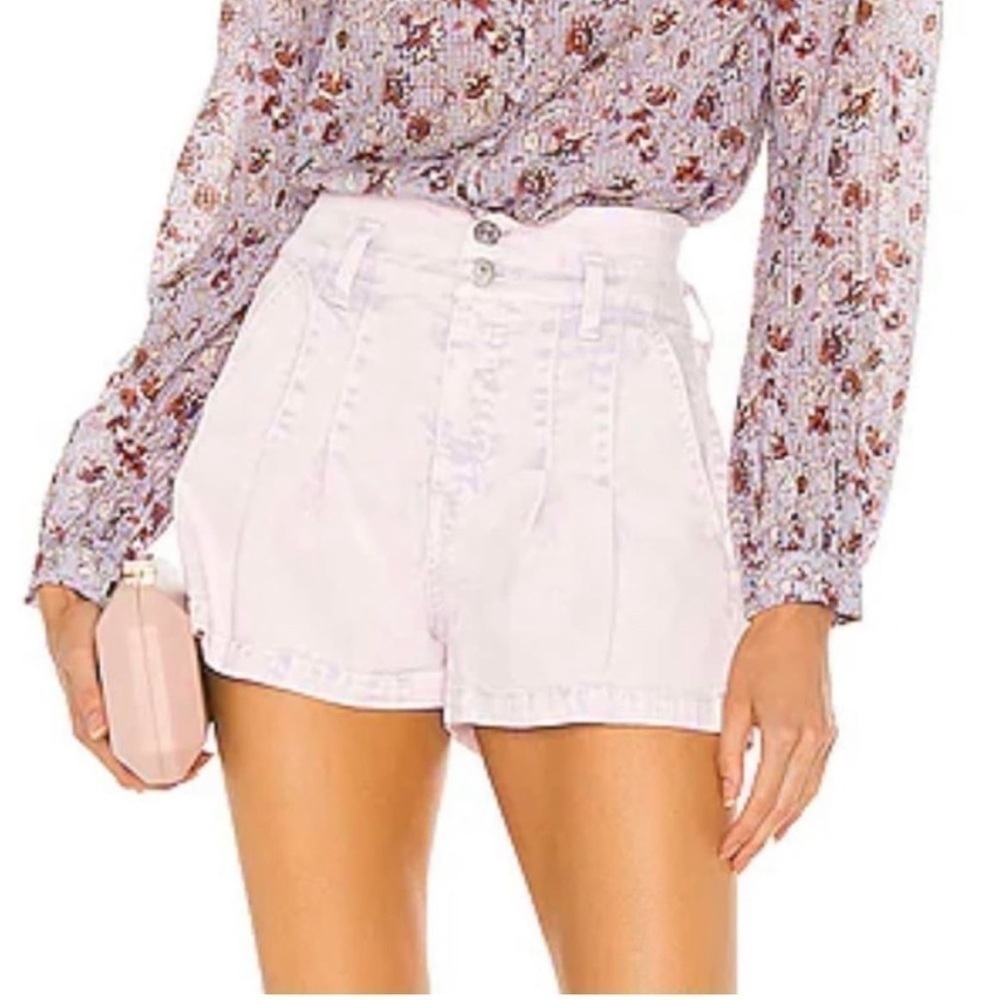 Veronica Beard Jaylen High Waisted Jean Shorts
